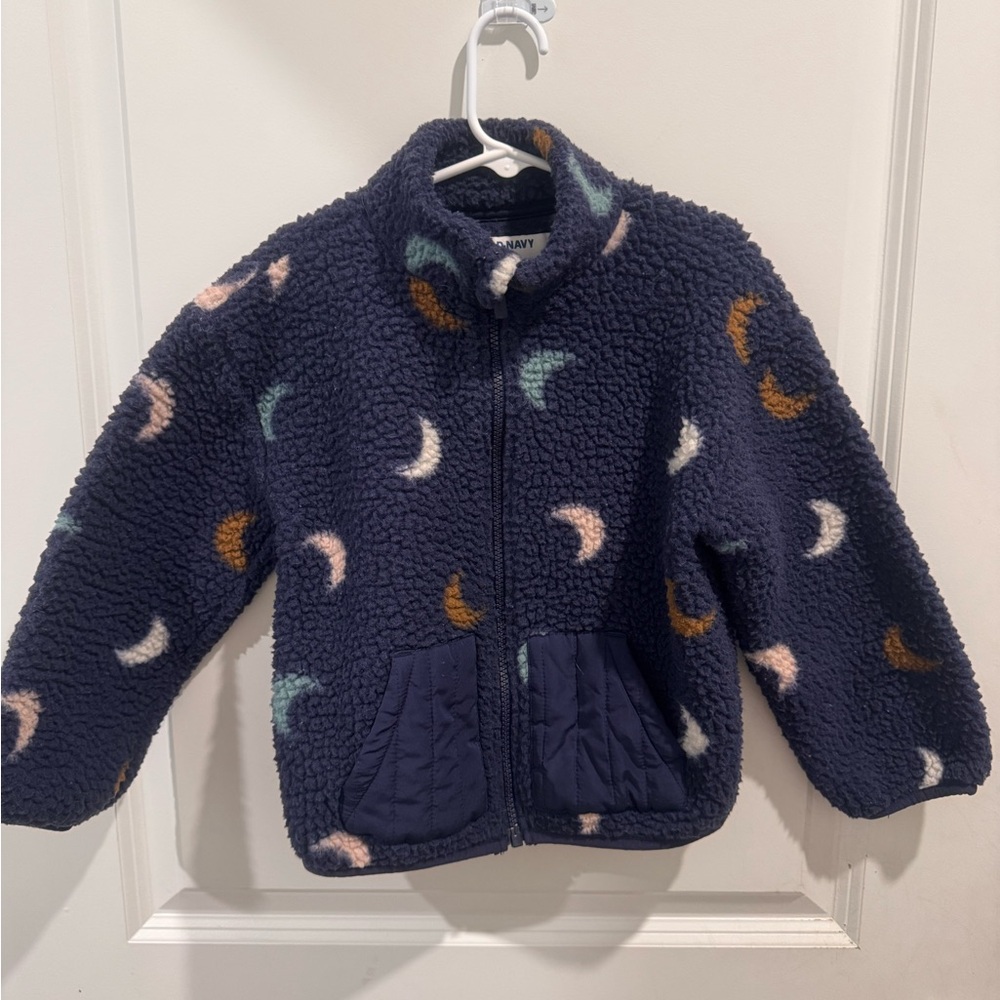 Old Navy Sherpa Jacket with Moon Print — Kids